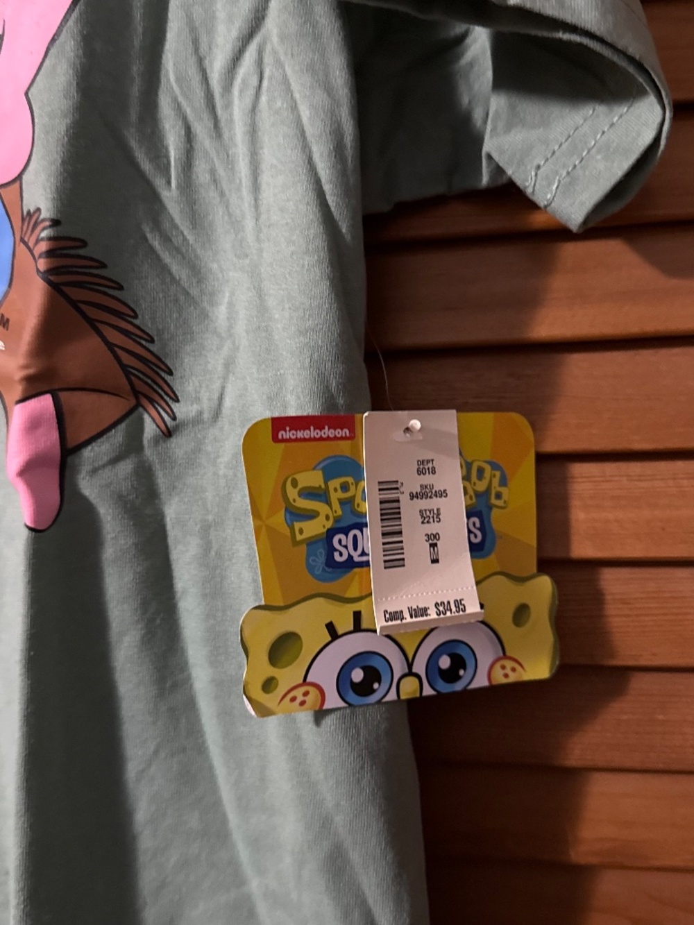 NWT Spongebob Cowboy Graphic Tee - Picture 2 of 6